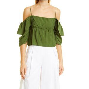 Vince. Off‎ the Shoulder Cami Green XS